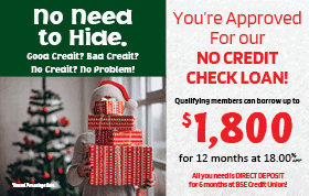 No Credit Check Loan - Borrow up to $1,800 for 12 Months at 18.00% APR
